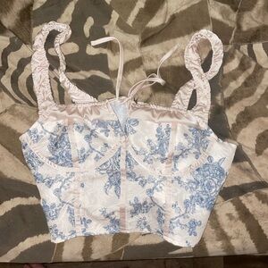 Guess Satin Bustier Top